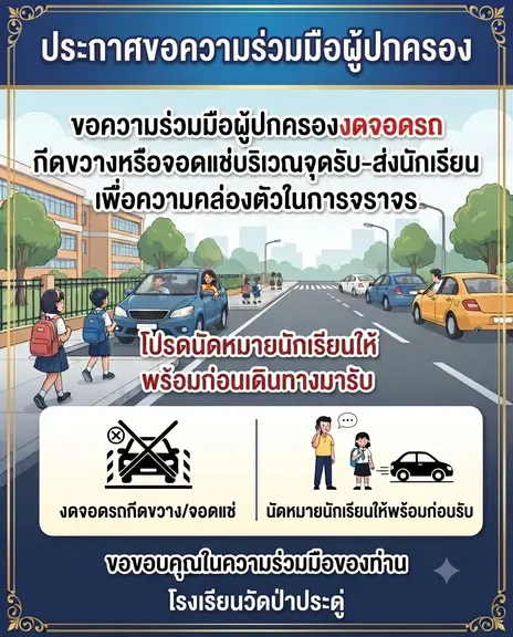 7.22.69 งดจอดรถ