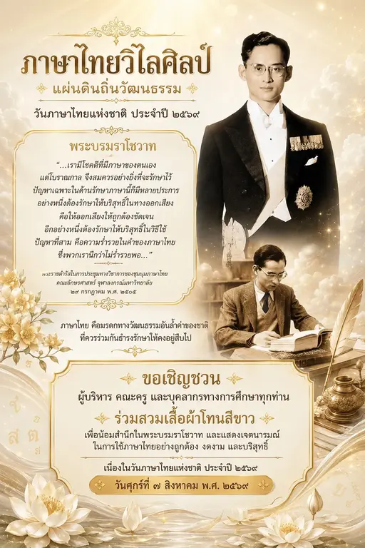 8.6.69 วันภาษาไทย